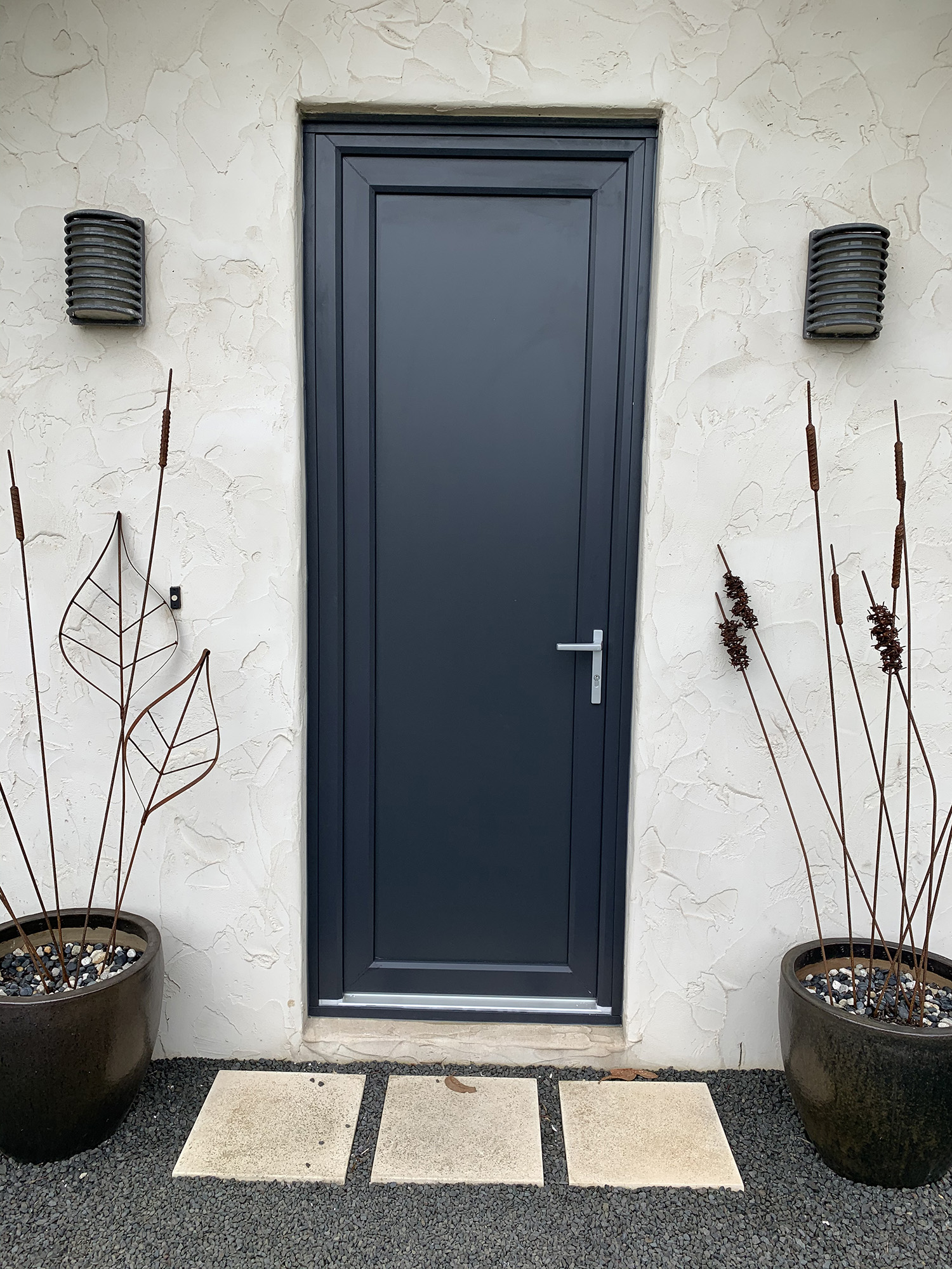 Hinged door#White inside and Antracite Grey outside colour#Replacement#Wallington kopya