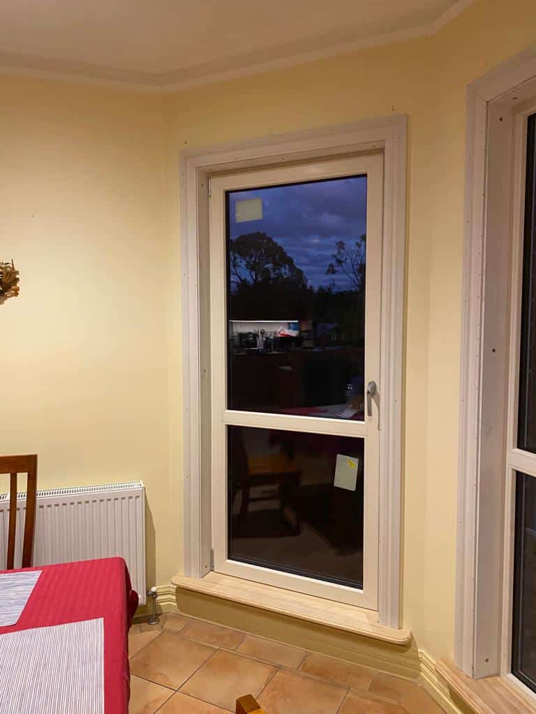 cream coloured fancy tilt and turn window